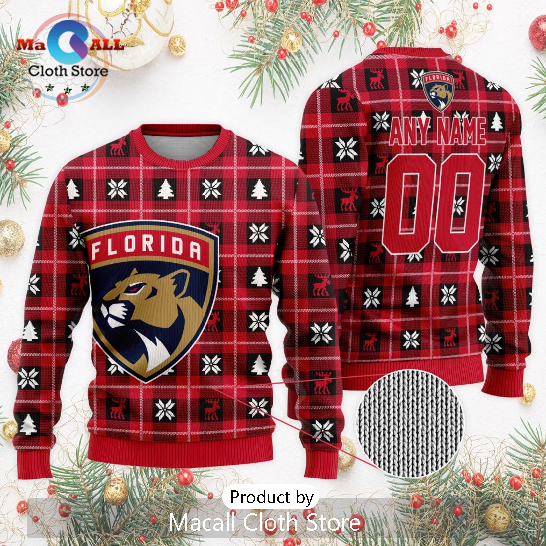 NHL Florida Panthers 2024 Ugly Sweater For Christmas