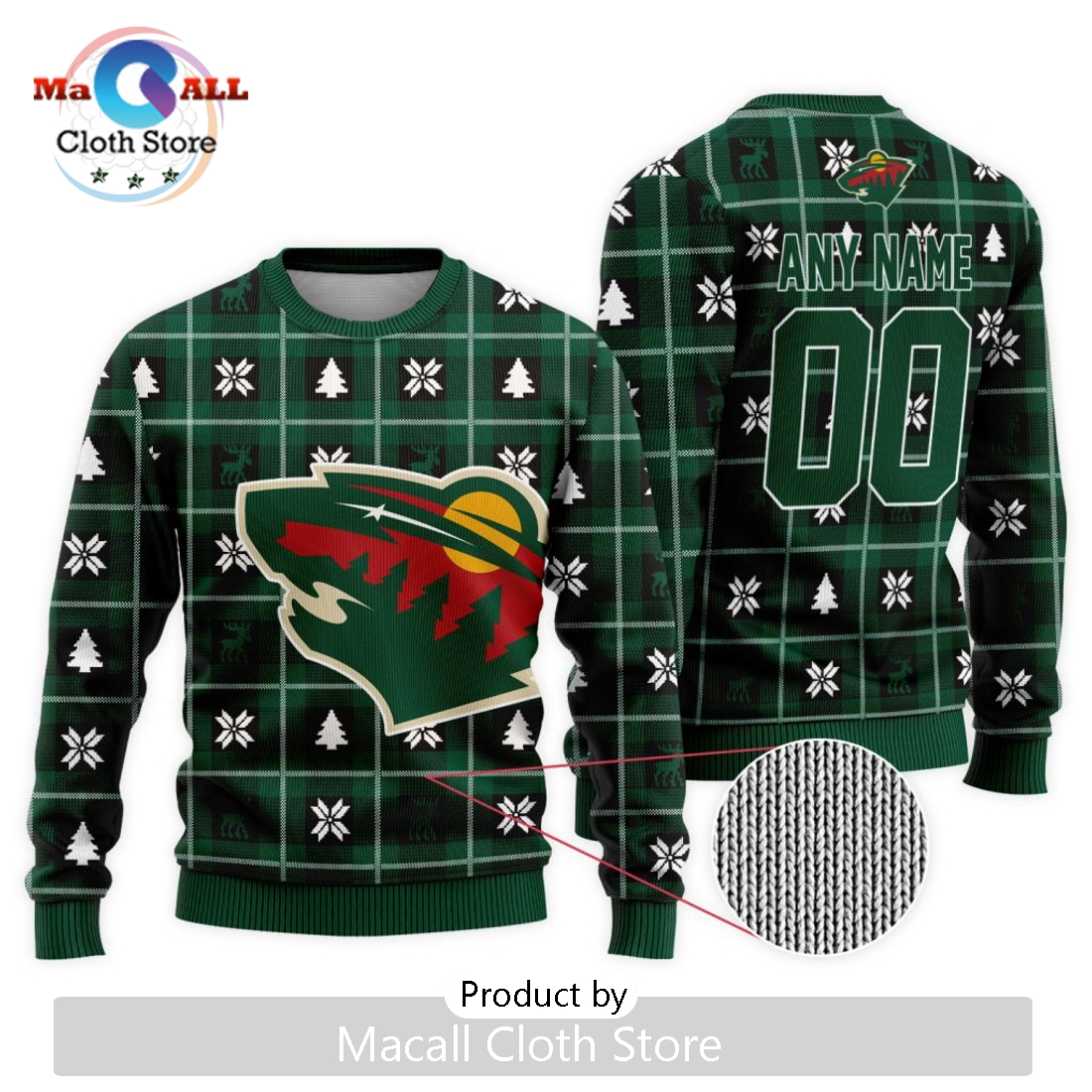 NHL Minnesota Wild 2024 Ugly Sweater For Christmas