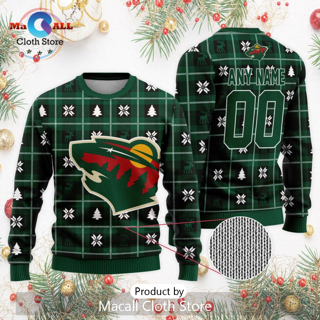 NHL Minnesota Wild 2024 Ugly Sweater For Christmas