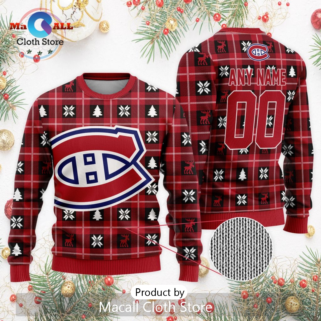 NHL Montreal Canadiens 2024 Ugly Sweater For Christmas