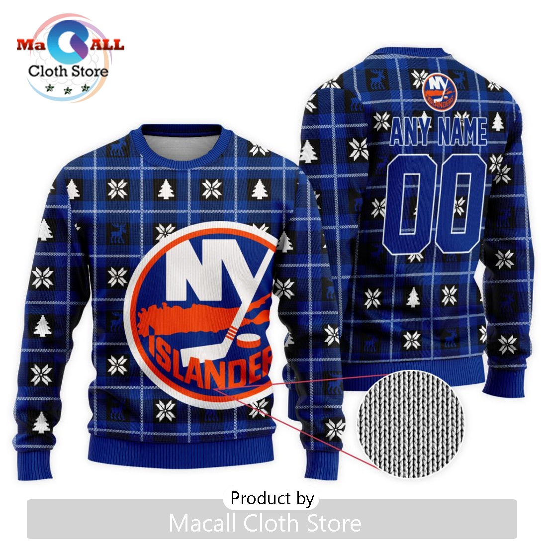 NHL New York Islanders 2024 Ugly Sweater For Christmas