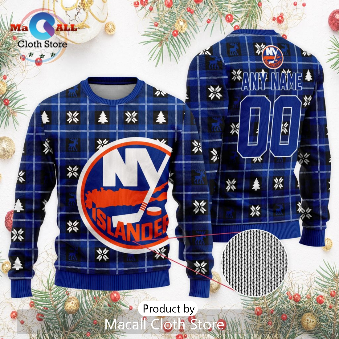 NHL New York Islanders 2024 Ugly Sweater For Christmas