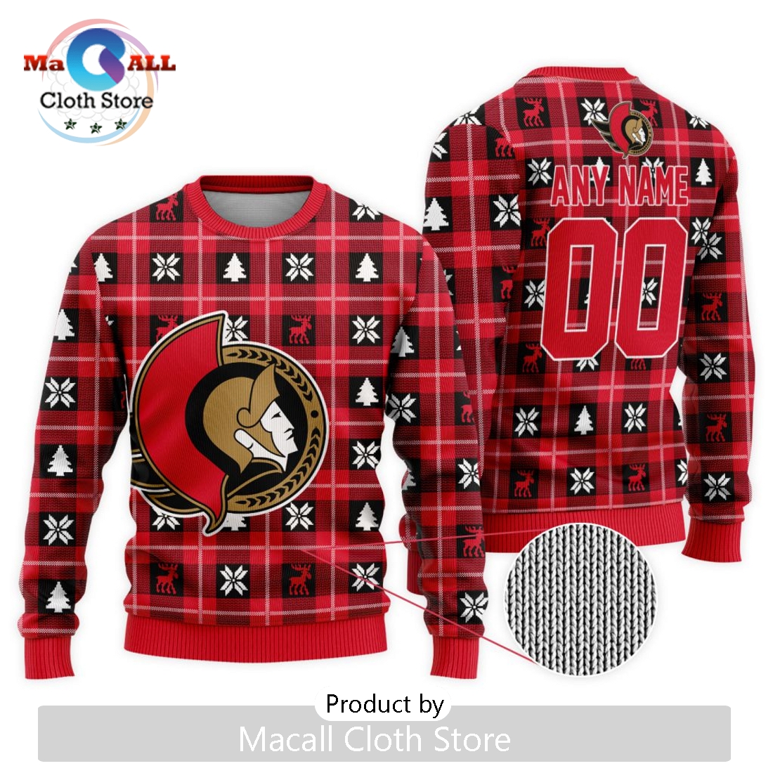 NHL Ottawa Senators 2024 Ugly Sweater For Christmas