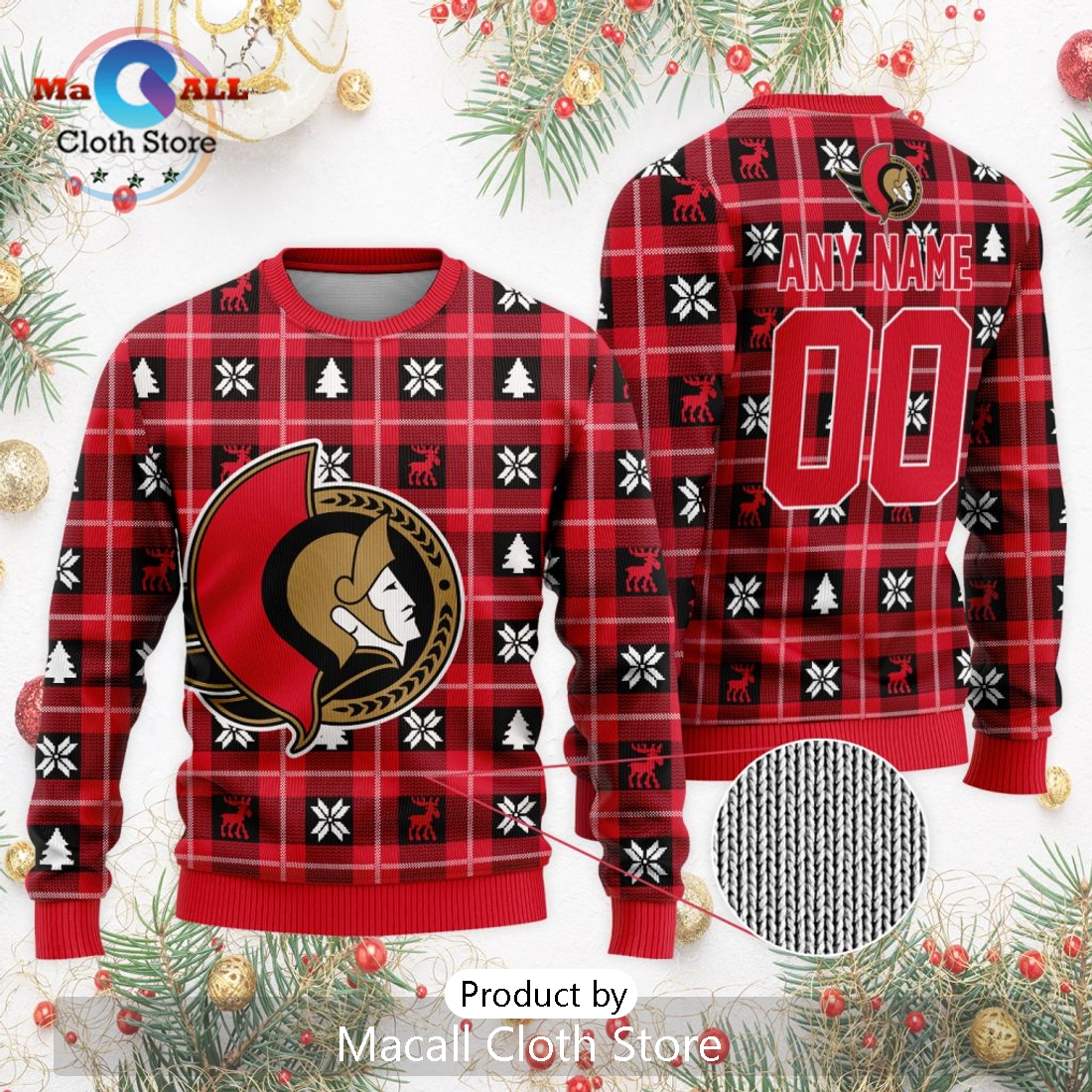 NHL Ottawa Senators 2024 Ugly Sweater For Christmas
