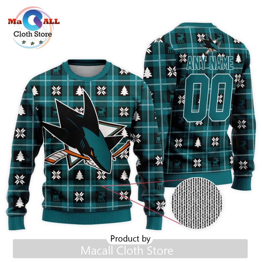 NHL San Jose Sharks 2024 Ugly Sweater For Christmas
