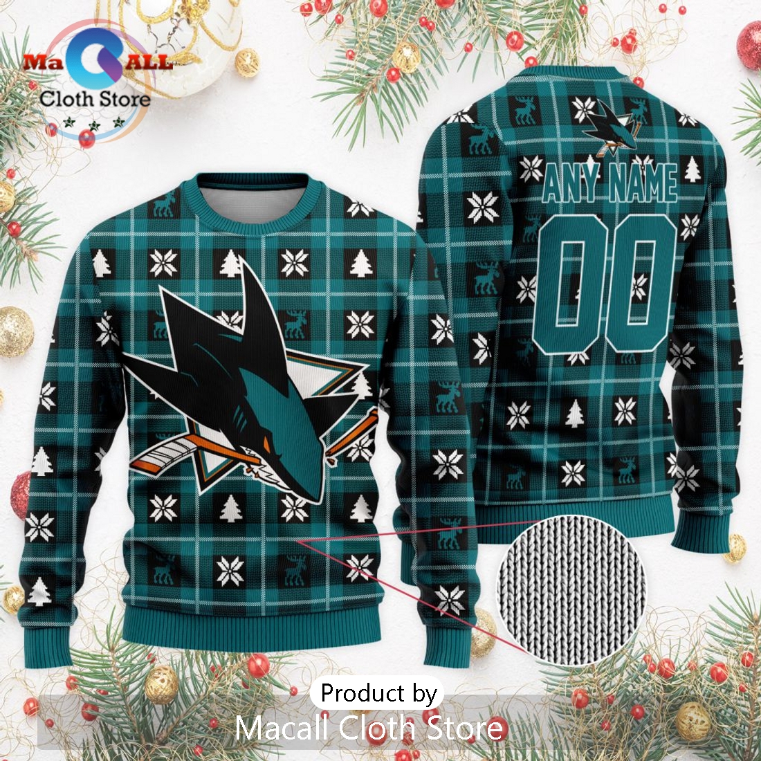 NHL San Jose Sharks 2024 Ugly Sweater For Christmas
