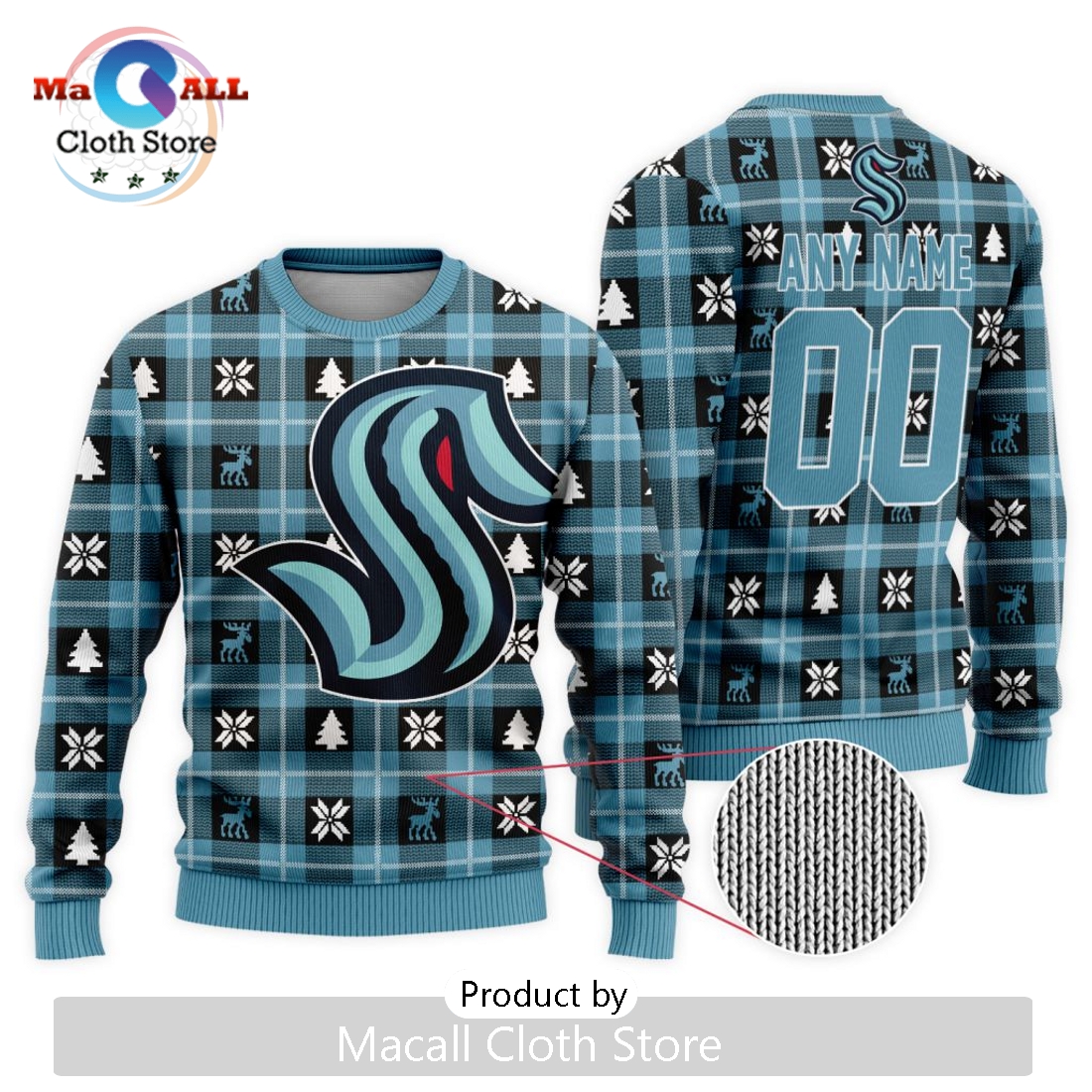 NHL Seattle Kraken 2024 Ugly Sweater For Christmas