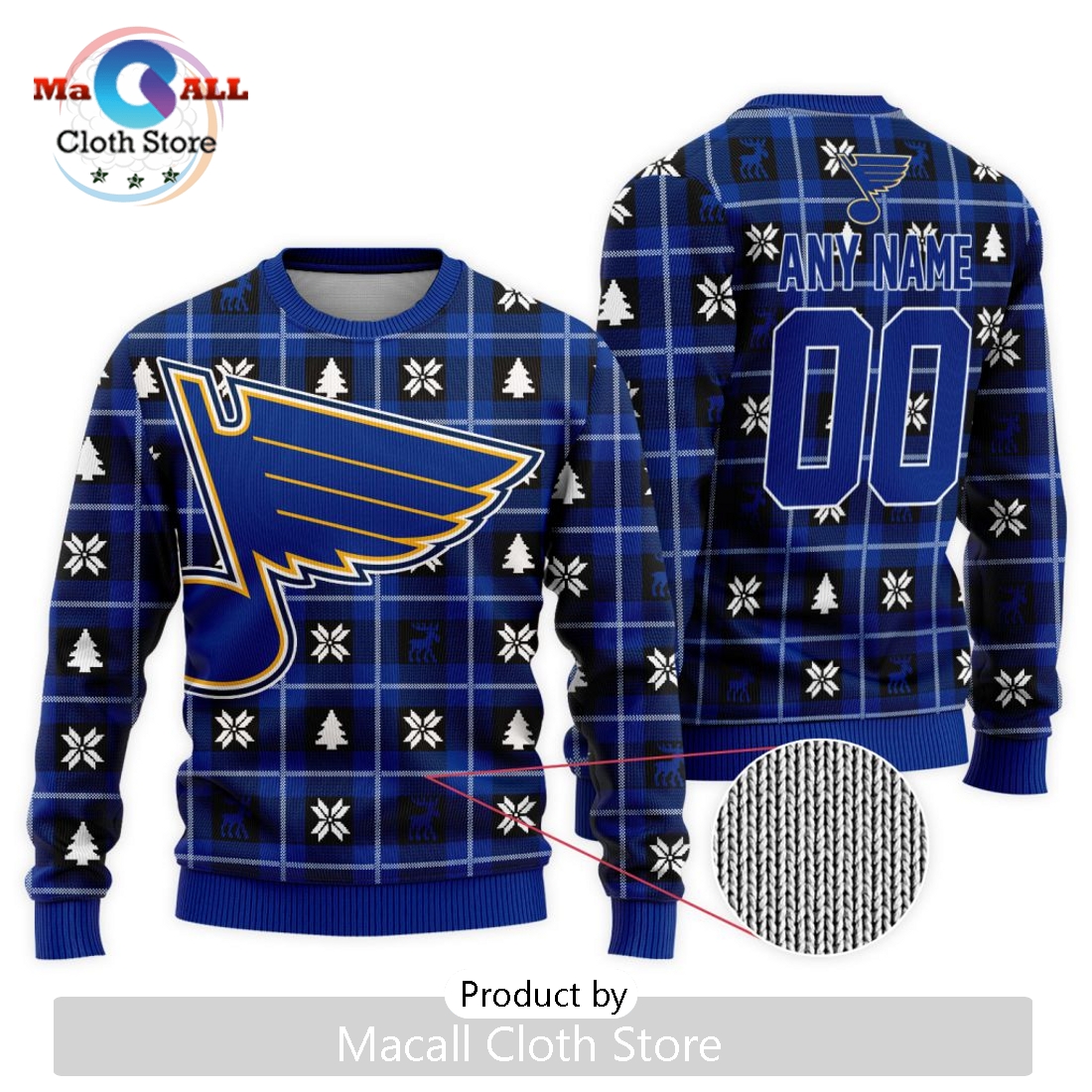 NHL St. Louis Blues 2024 Ugly Sweater For Christmas