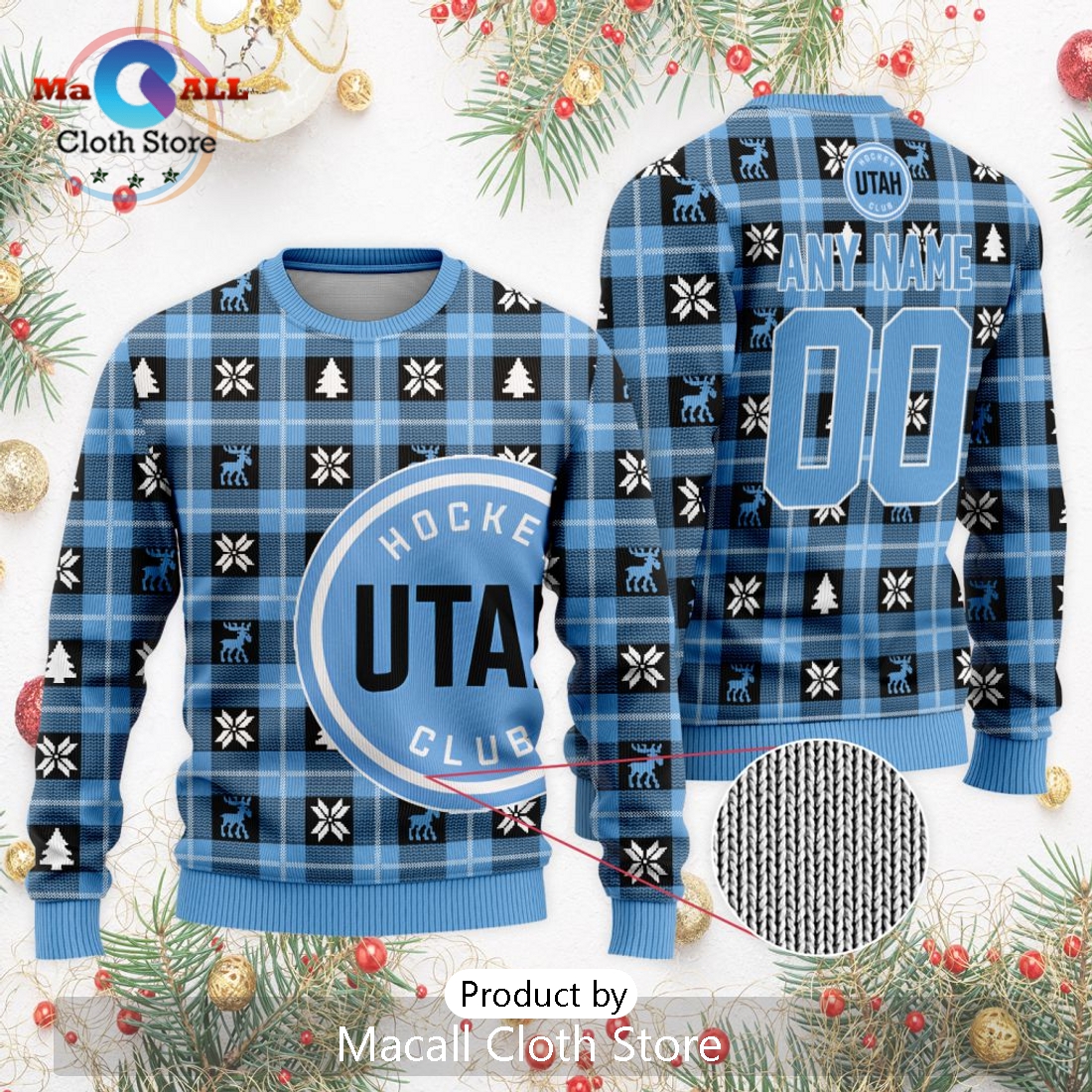 NHL Utah Hockey Club 2024 Ugly Sweater For Christmas