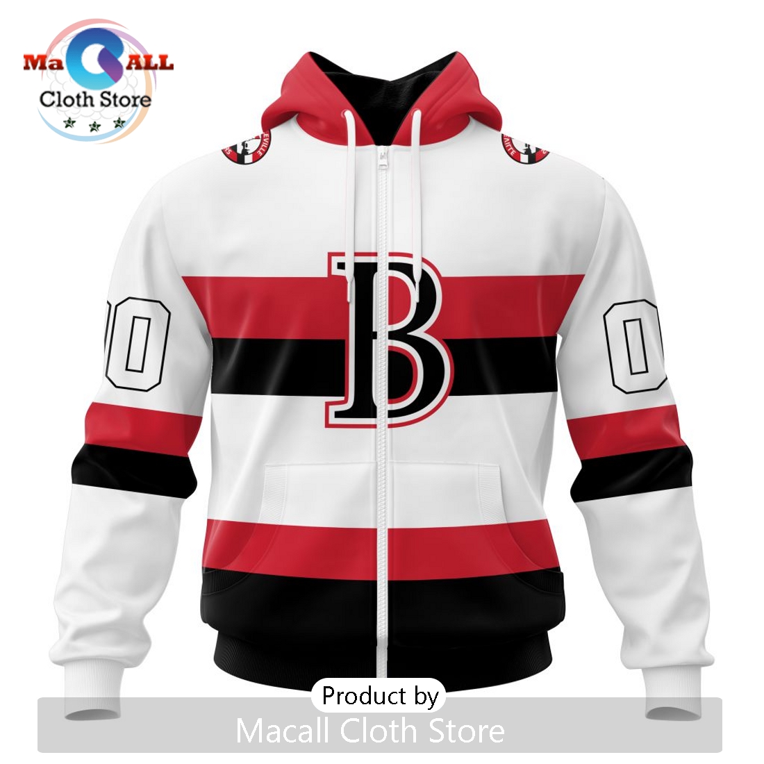 AHL Belleville Senators Personalized 2024 Away Kits Hoodie