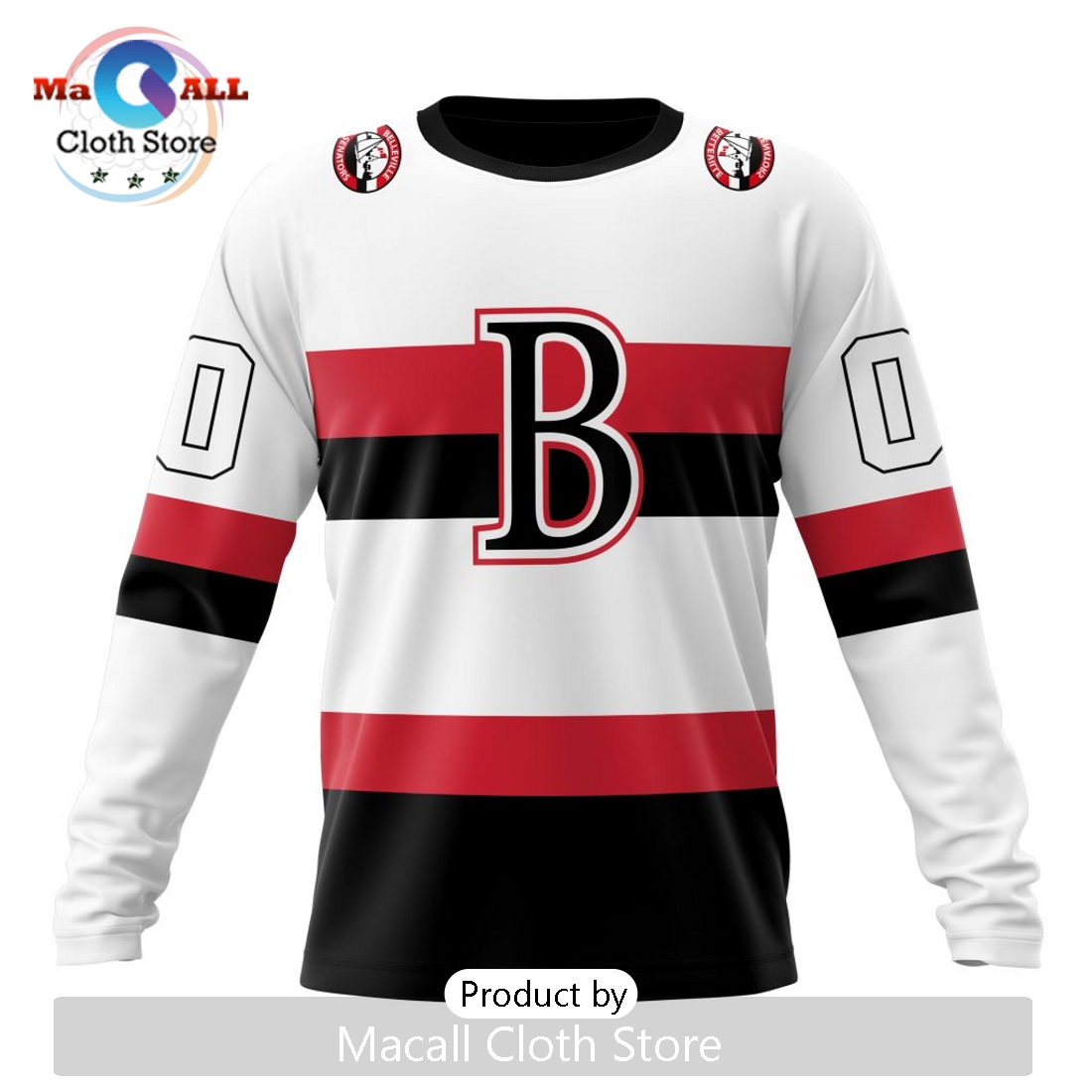 AHL Belleville Senators Personalized 2024 Away Kits Hoodie