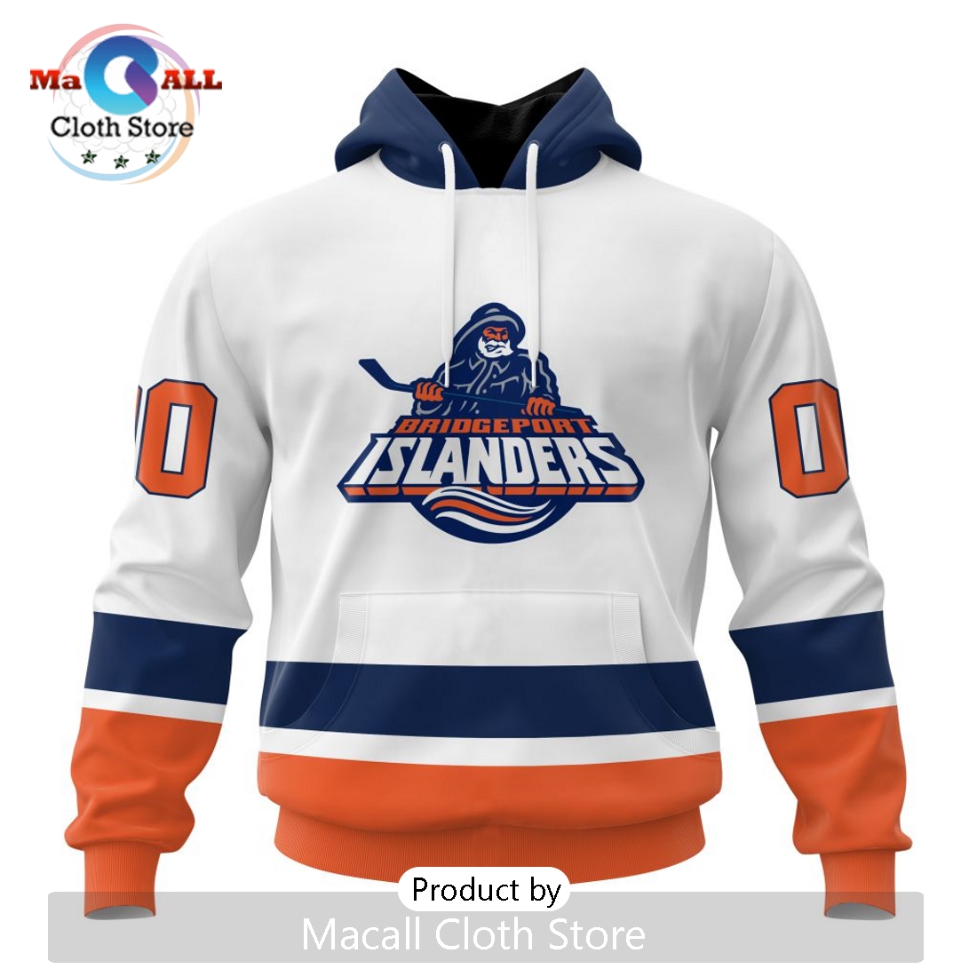 AHL Bridgeport Islanders Personalized 2024 Away Kits Hoodie