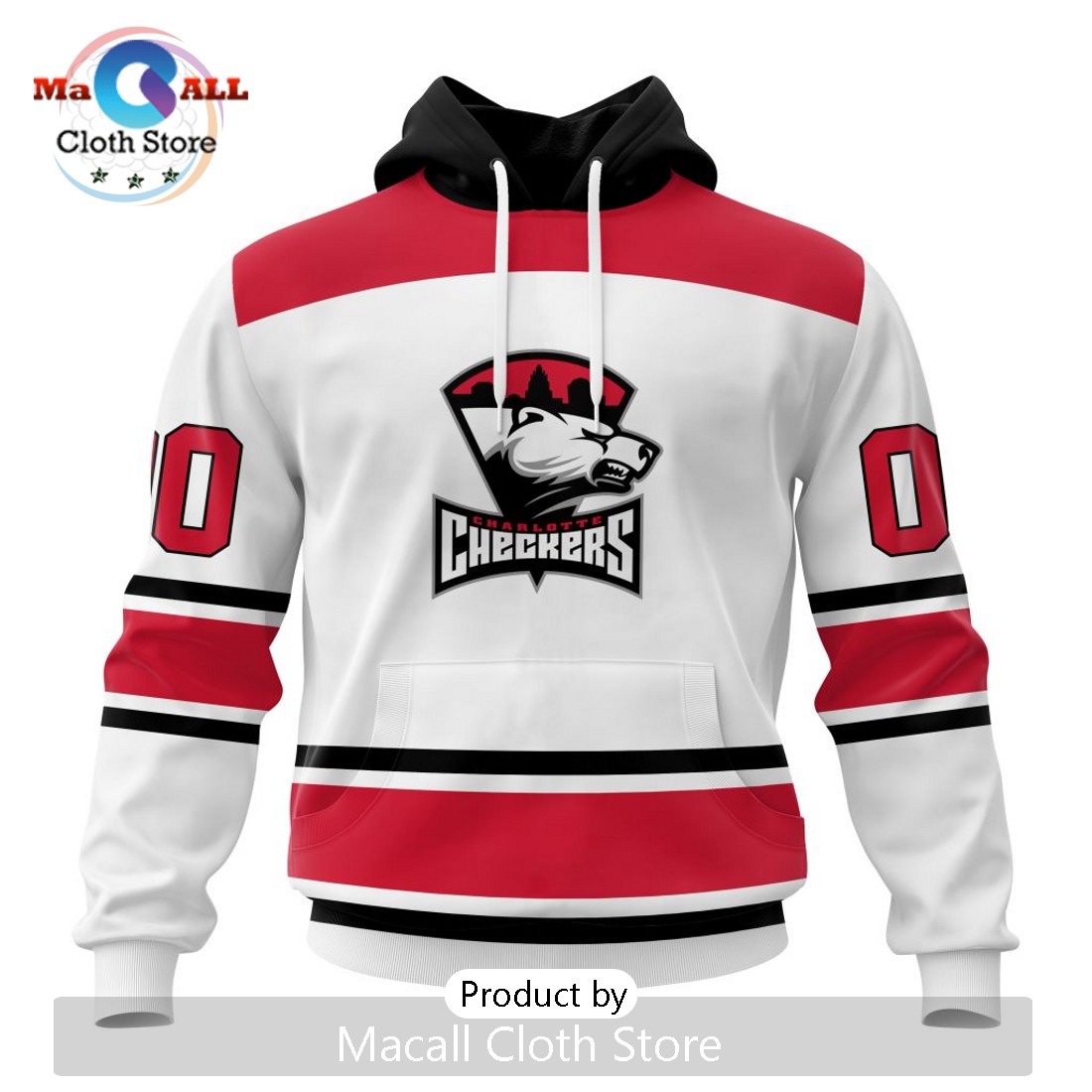 AHL Charlotte Checkers Personalized 2024 Away Kits Hoodie