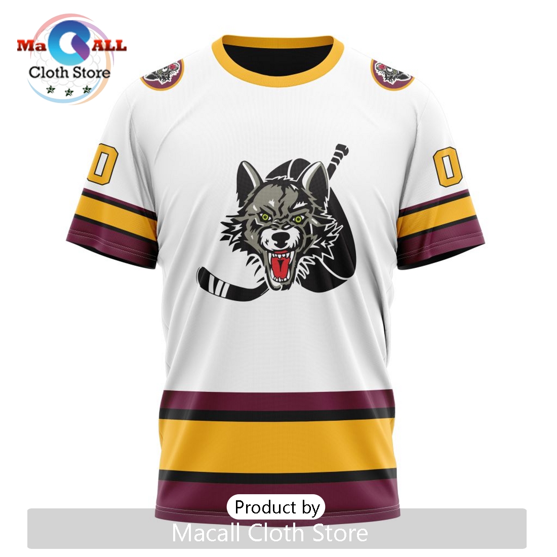 AHL Chicago Wolves Personalized 2024 Away Kits Hoodie