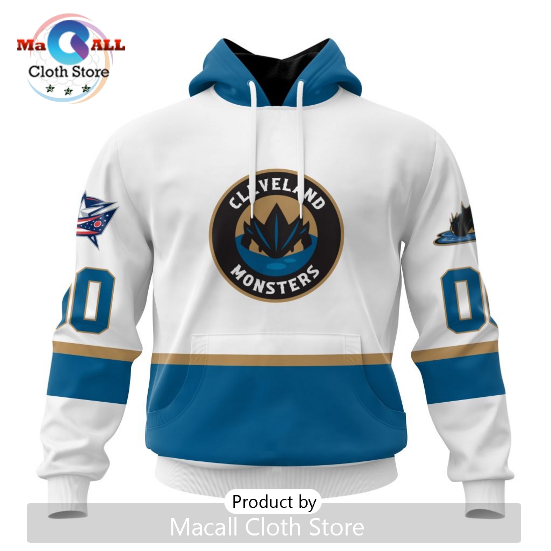 AHL Cleveland Monsters Personalized 2024 Away Kits Hoodie