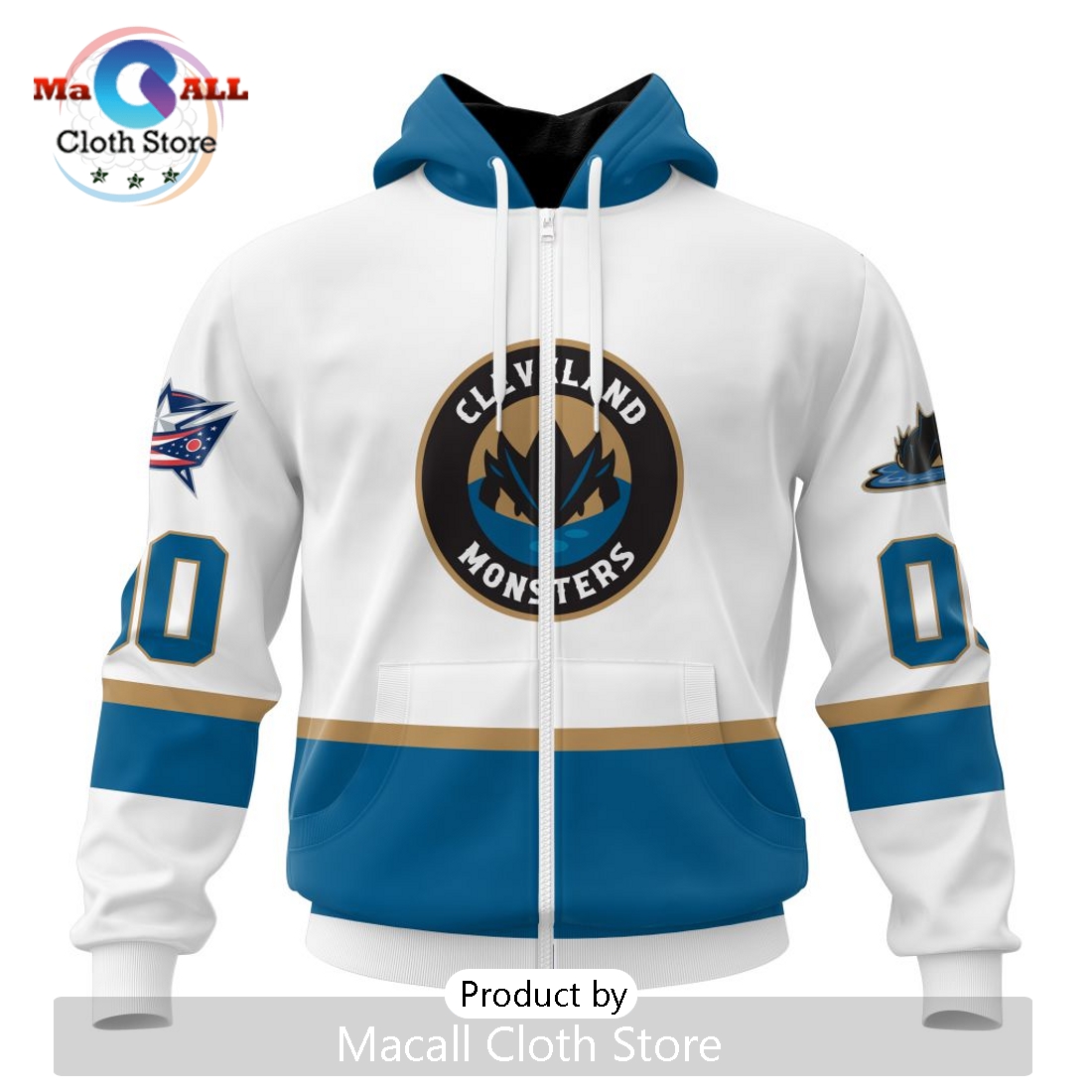AHL Cleveland Monsters Personalized 2024 Away Kits Hoodie