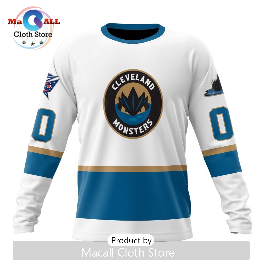AHL Cleveland Monsters Personalized 2024 Away Kits Hoodie