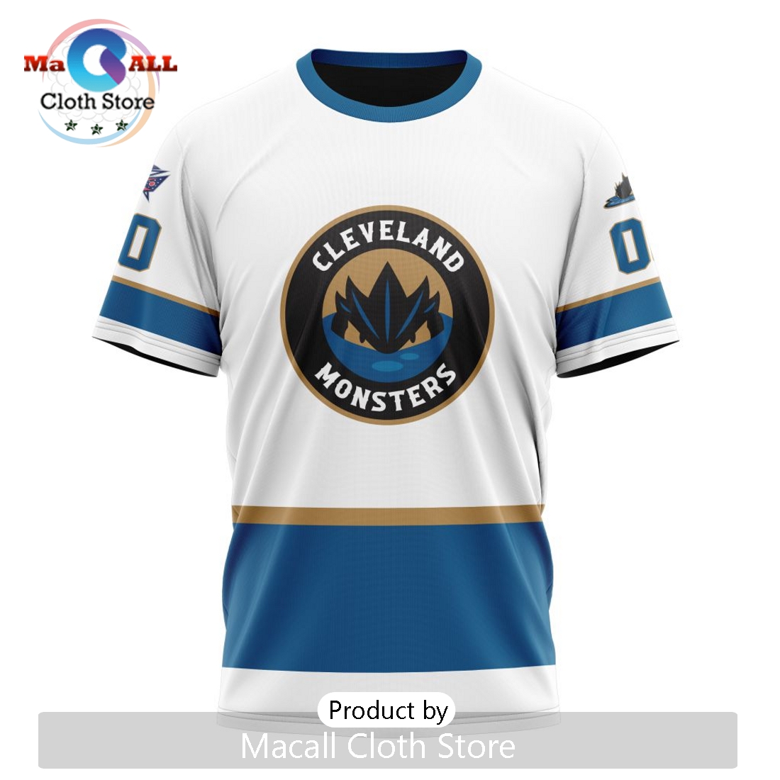 AHL Cleveland Monsters Personalized 2024 Away Kits Hoodie