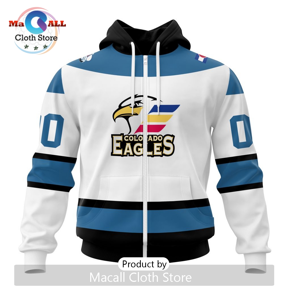 AHL Colorado Eagles Personalized 2024 Away Kits Hoodie
