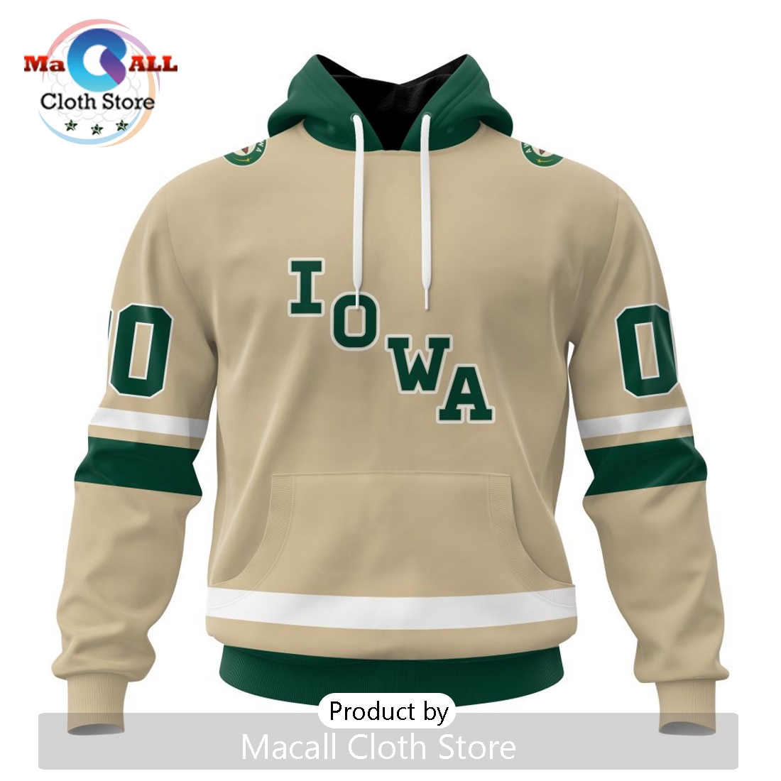 AHL Iowa Wild Personalized 2024 Away Kits Hoodie