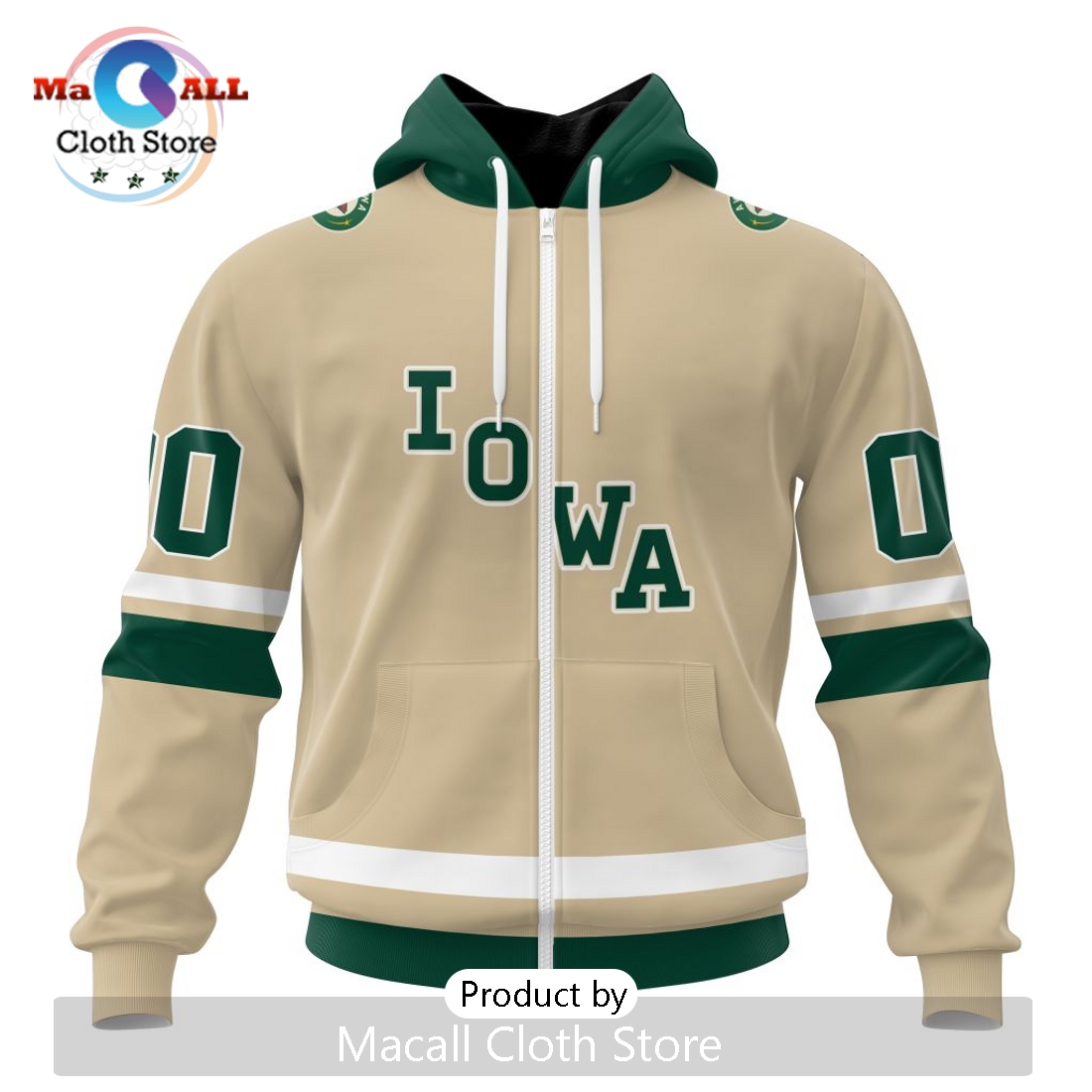AHL Iowa Wild Personalized 2024 Away Kits Hoodie
