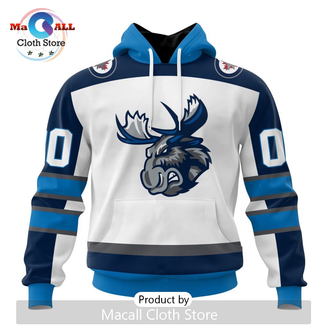 AHL Manitoba Moose Personalized 2024 Away Kits Hoodie