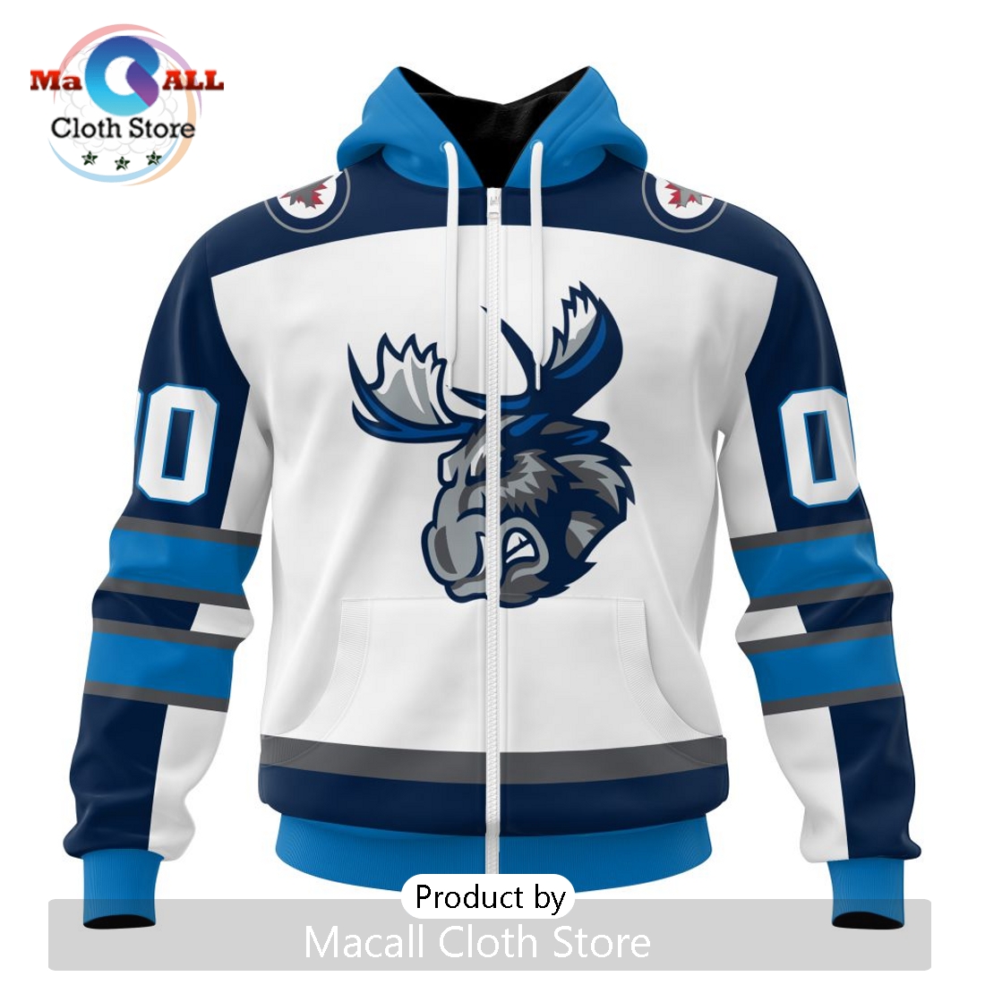 AHL Manitoba Moose Personalized 2024 Away Kits Hoodie