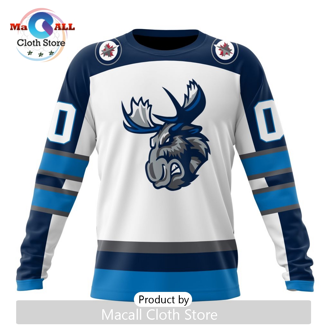 AHL Manitoba Moose Personalized 2024 Away Kits Hoodie