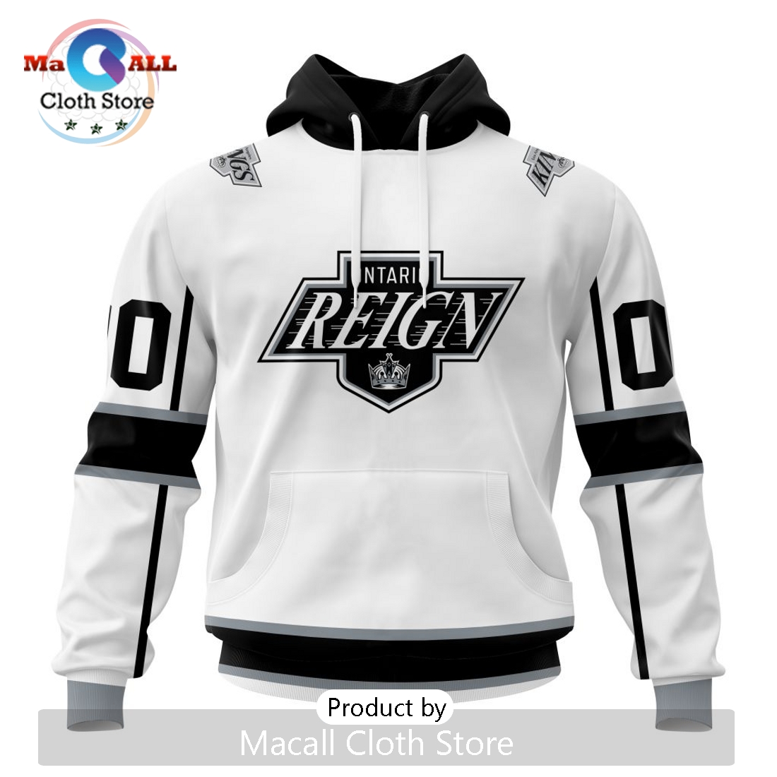 AHL Ontario Reign Personalized 2024 Away Kits Hoodie