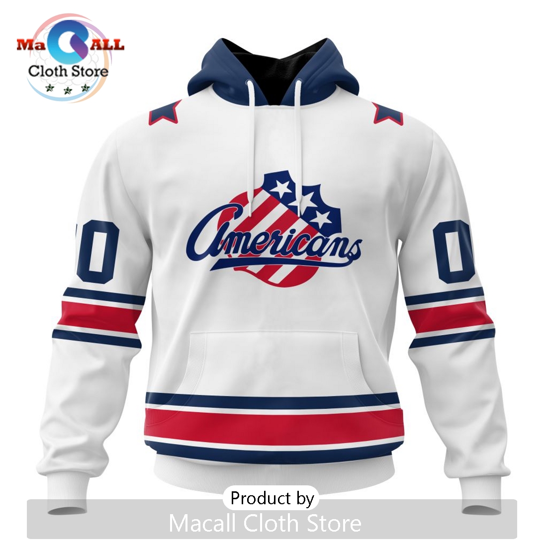 AHL Rochester Americans Personalized 2024 Away Kits Hoodie