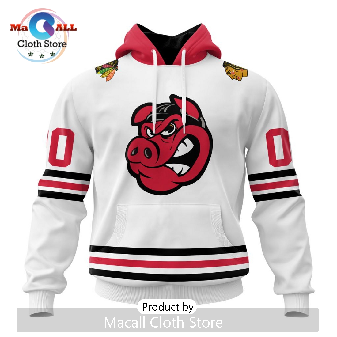 AHL Rockford IceHogs Personalized 2024 Away Kits Hoodie