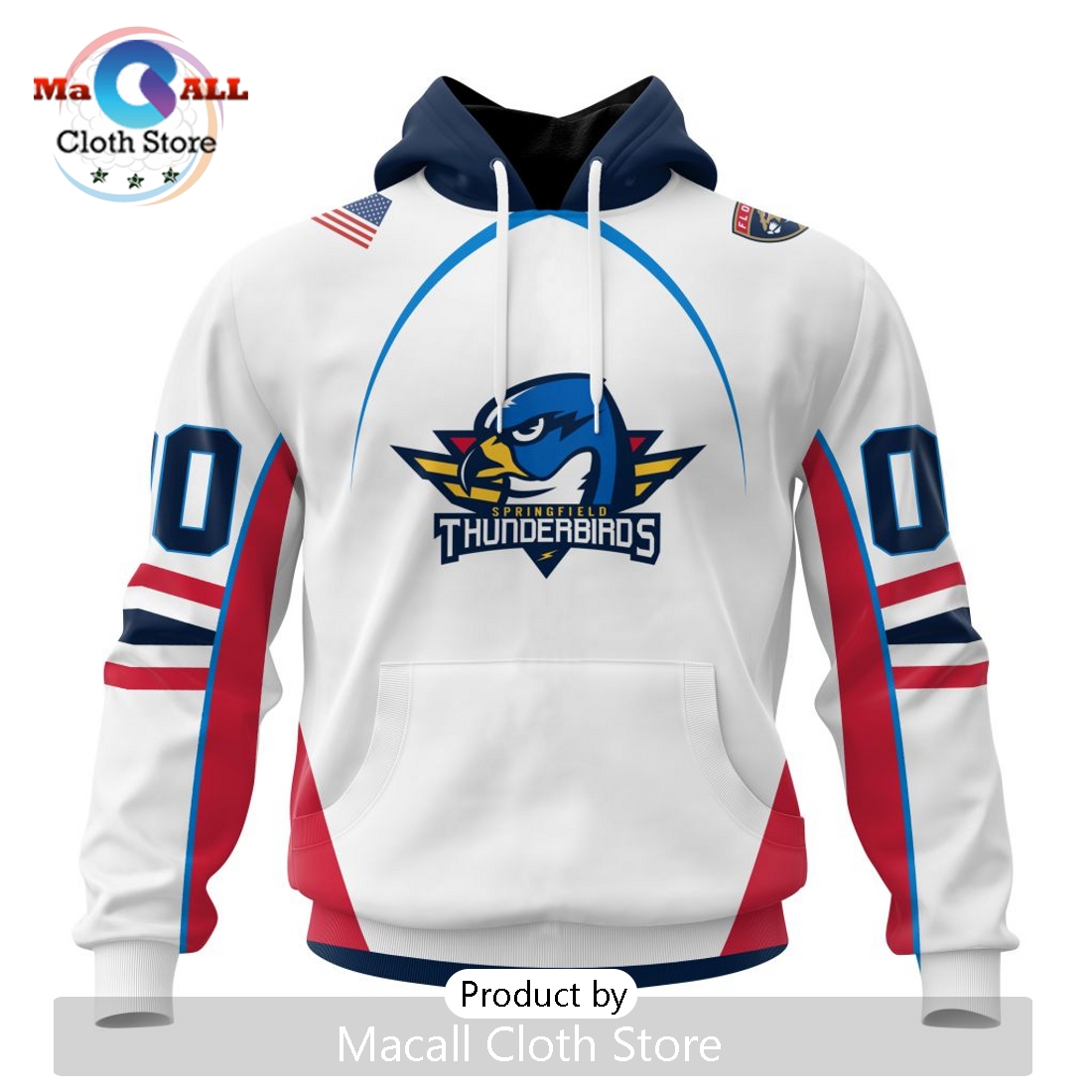 AHL Springfield Thunderbirds Personalized 2024 Away Kits Hoodie