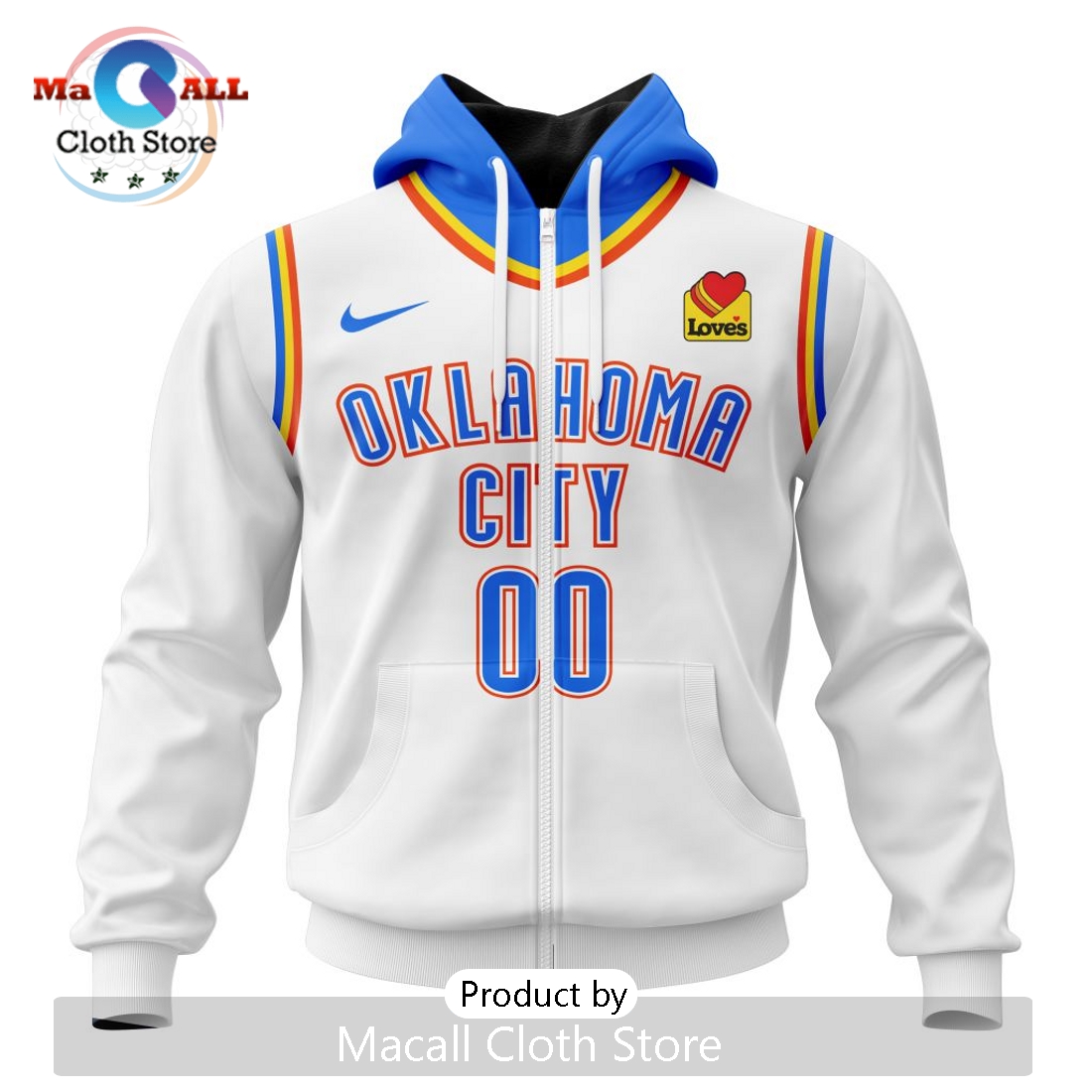 NBA Oklahoma City Thunder Personalized 2025 Association Kits Hoodie