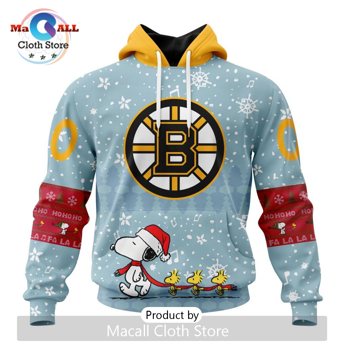 NHL Boston Bruins 2024 Peanuts Christmas Hoodie