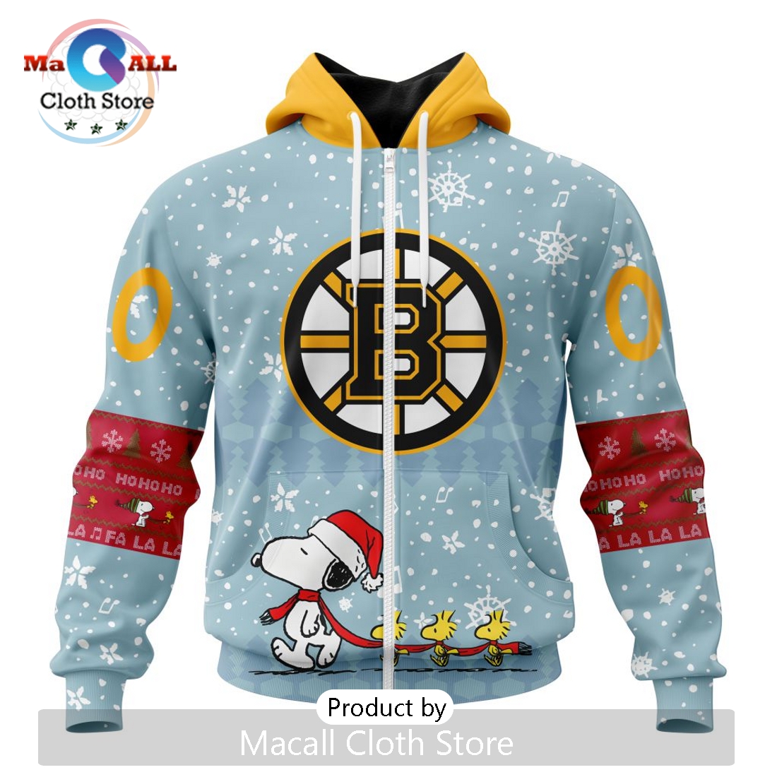 NHL Boston Bruins 2024 Peanuts Christmas Hoodie