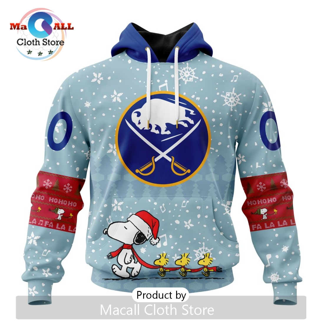 NHL Buffalo Sabres 2024 Peanuts Christmas Hoodie