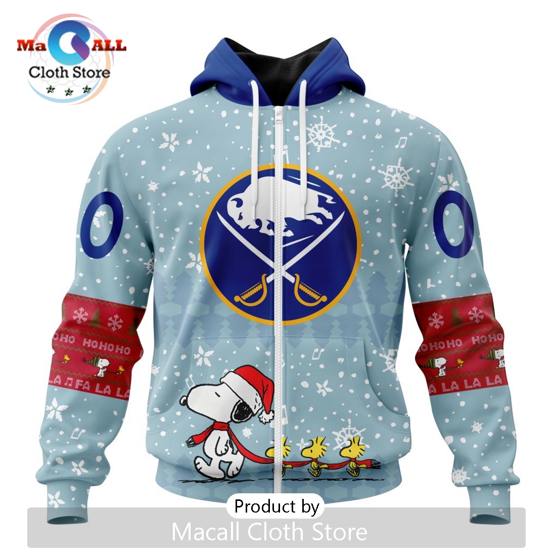NHL Buffalo Sabres 2024 Peanuts Christmas Hoodie