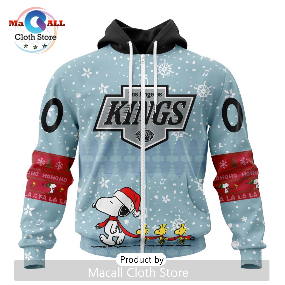 NHL Los Angeles Kings 2024 Peanuts Christmas Hoodie