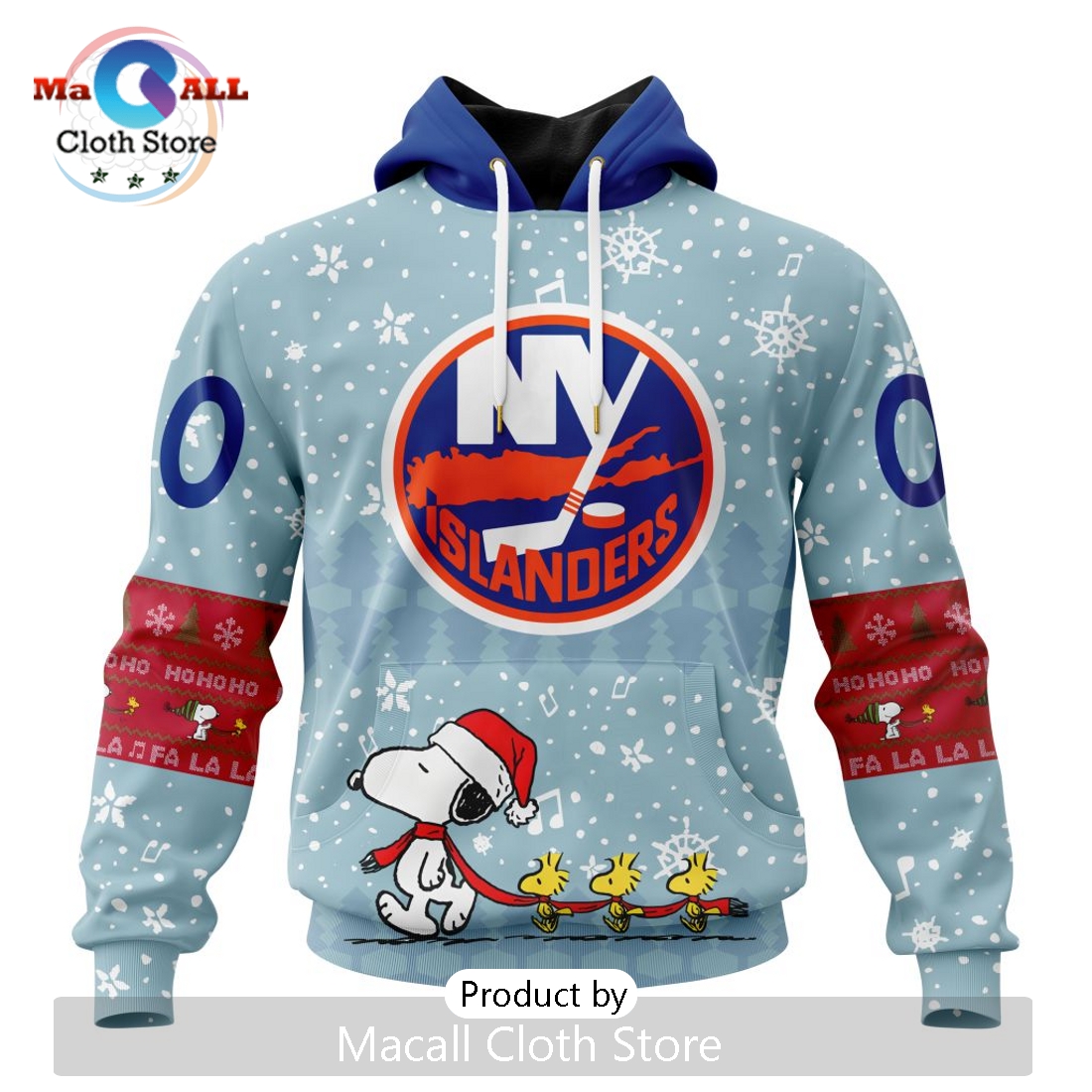 NHL New York Islanders 2024 Peanuts Christmas Hoodie