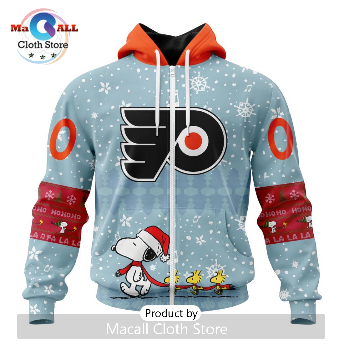NHL Philadelphia Flyers 2024 Peanuts Christmas Hoodie