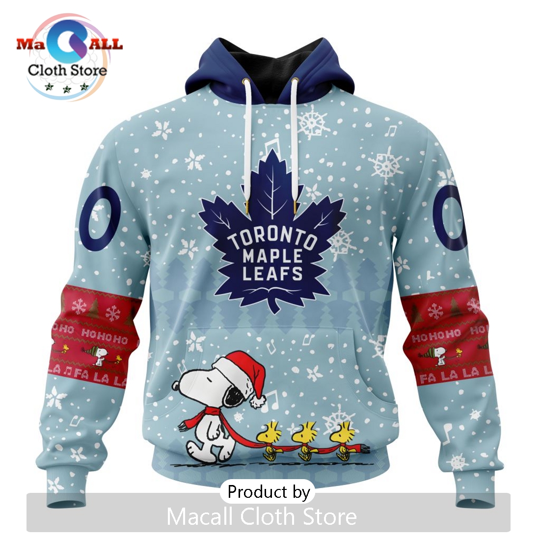 NHL Toronto Maple Leafs 2024 Peanuts Christmas Hoodie