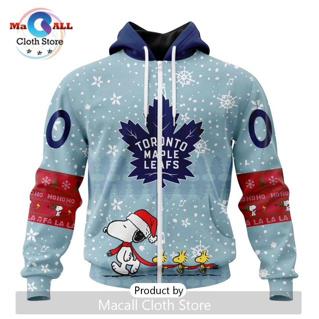 NHL Toronto Maple Leafs 2024 Peanuts Christmas Hoodie