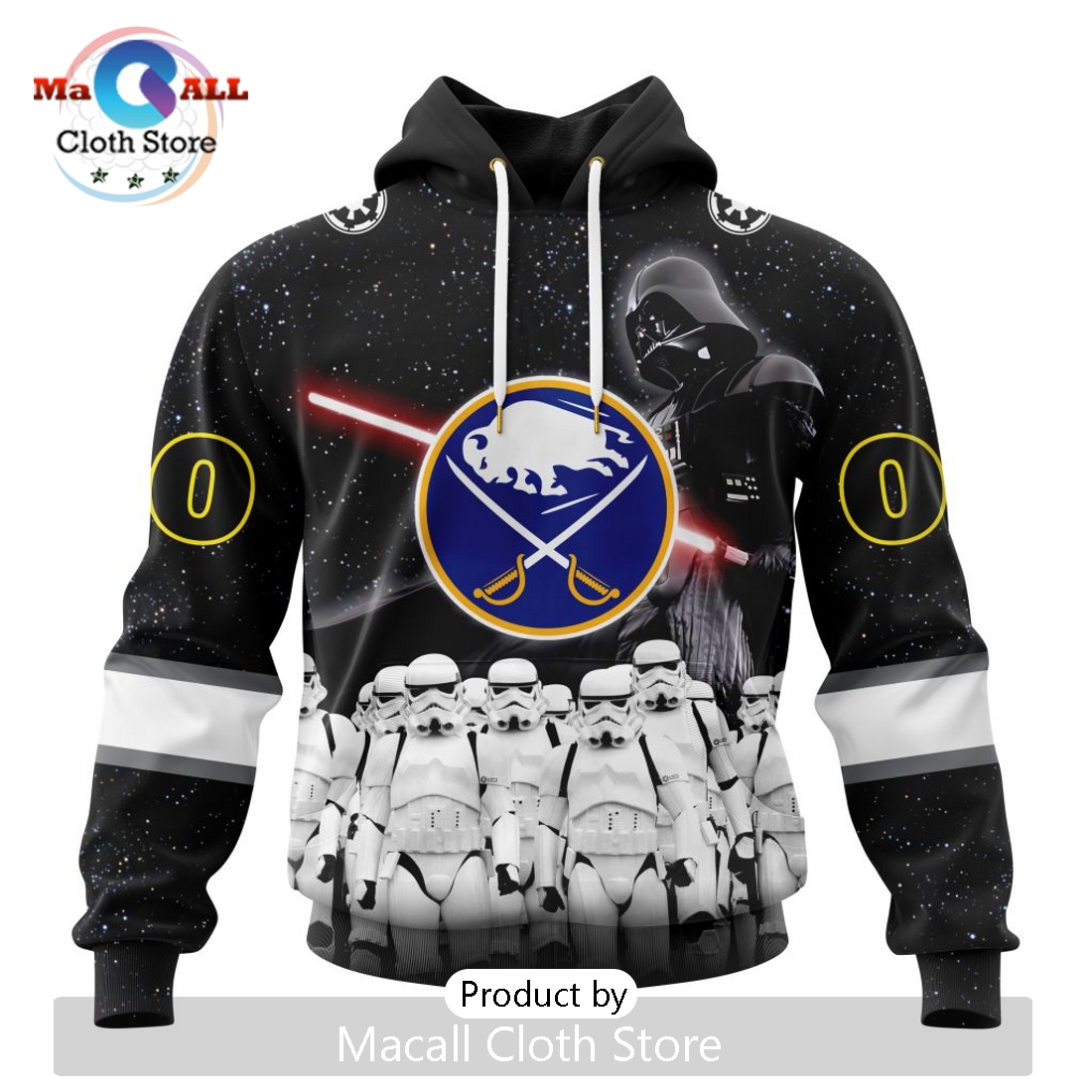 Personalized NHL Buffalo Sabres 2024 Star Wars Hoodie