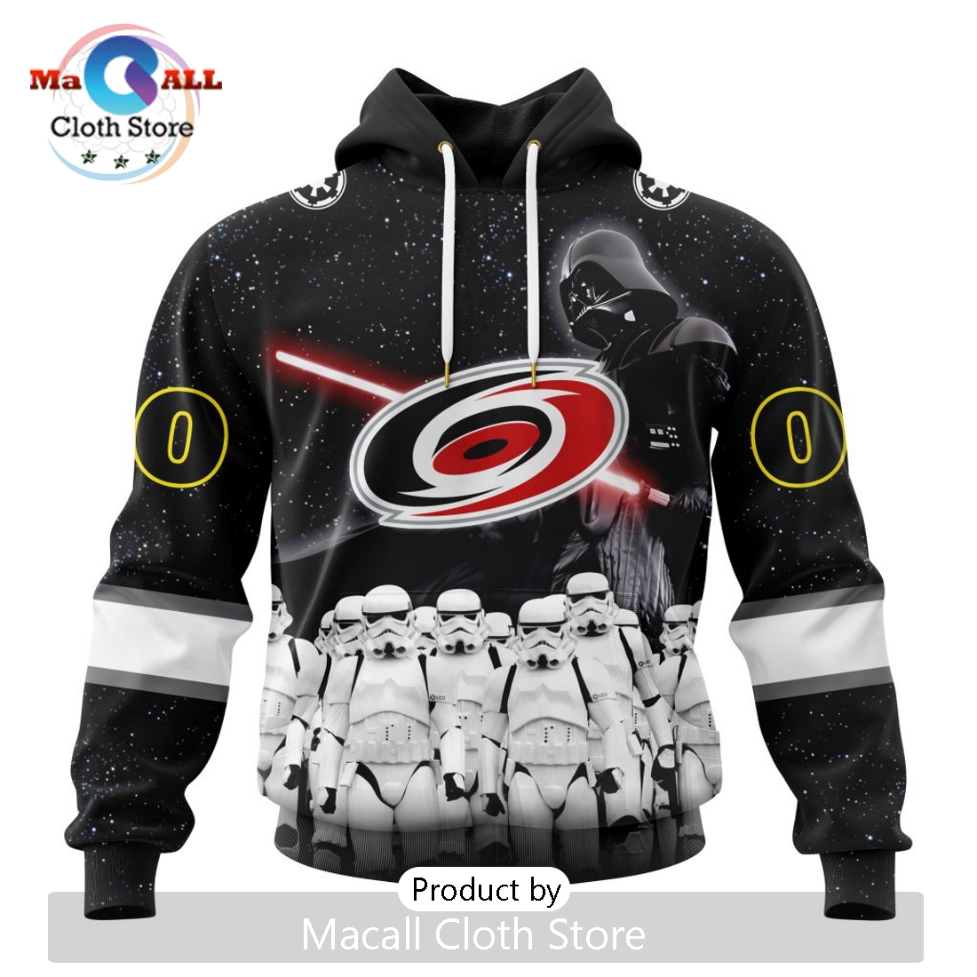 Personalized NHL Carolina Hurricanes 2024 Star Wars Hoodie