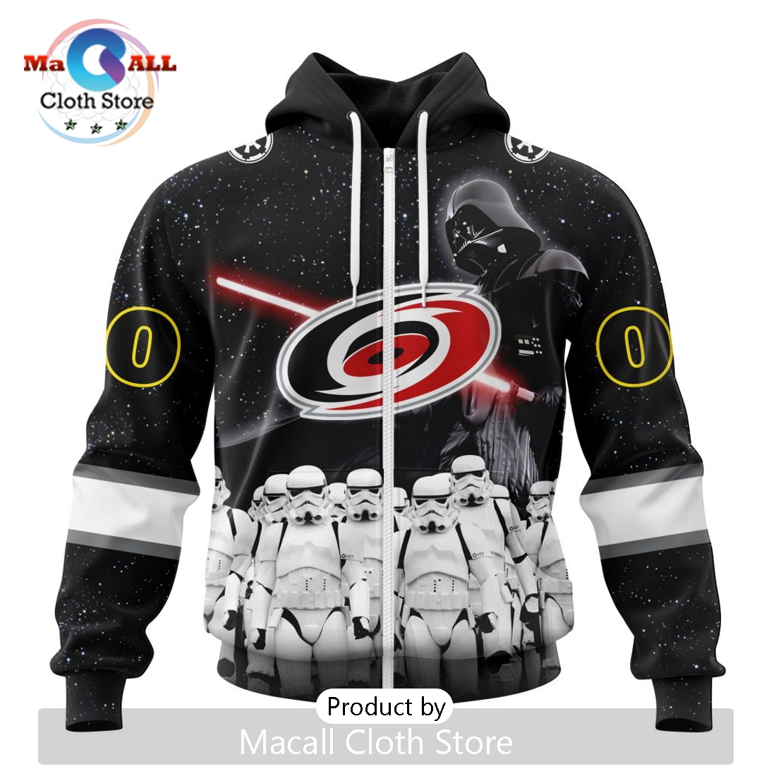 Personalized NHL Carolina Hurricanes 2024 Star Wars Hoodie