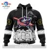 Personalized NHL Columbus Blue Jackets 2024 Star Wars Yoda Hoodie