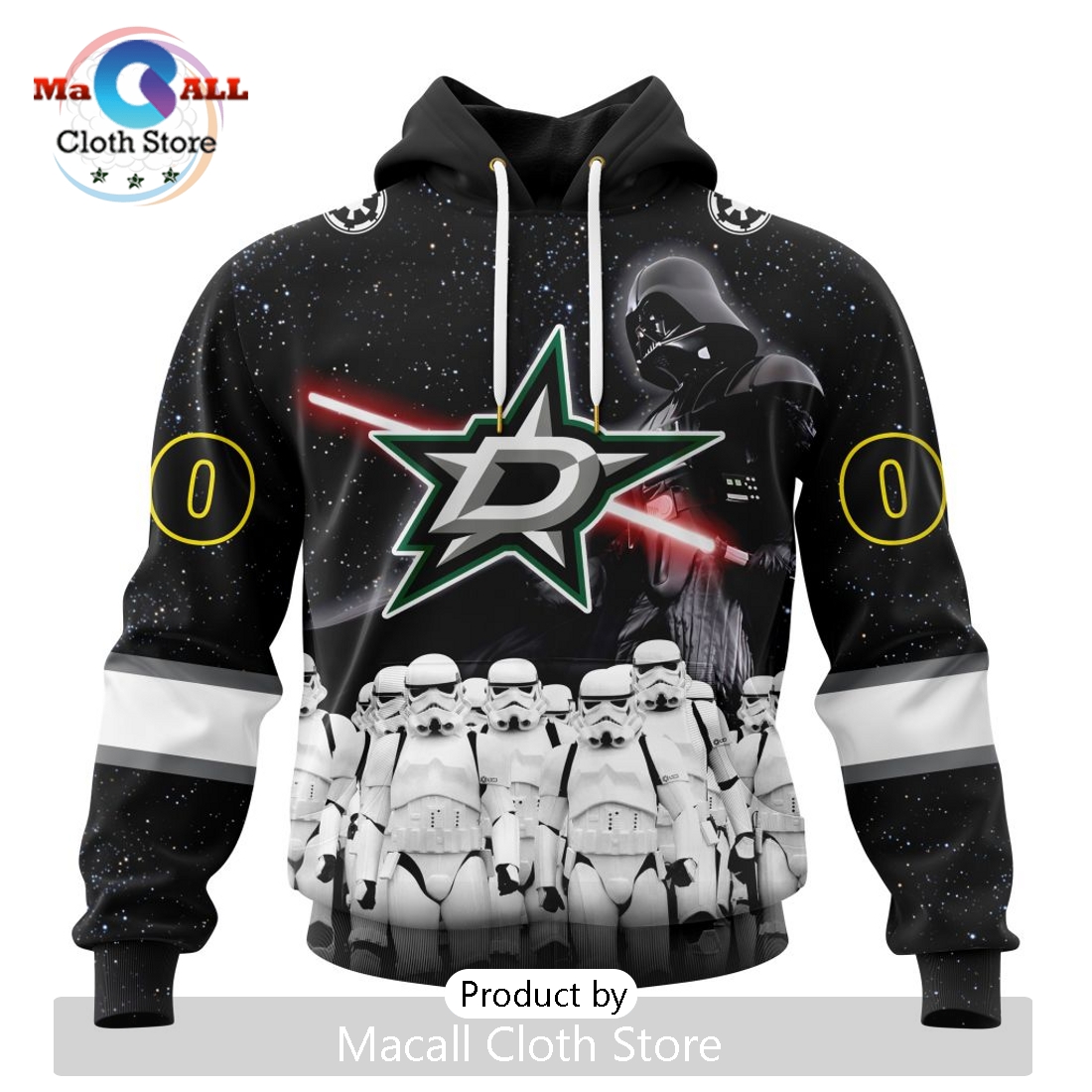 Personalized NHL Dallas Stars 2024 Star Wars Hoodie