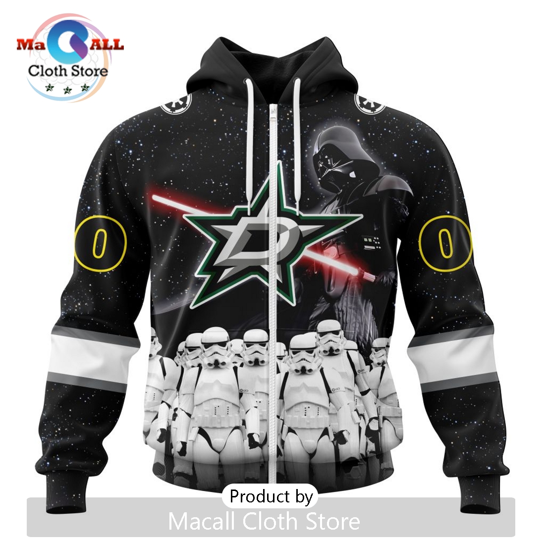 Personalized NHL Dallas Stars 2024 Star Wars Hoodie