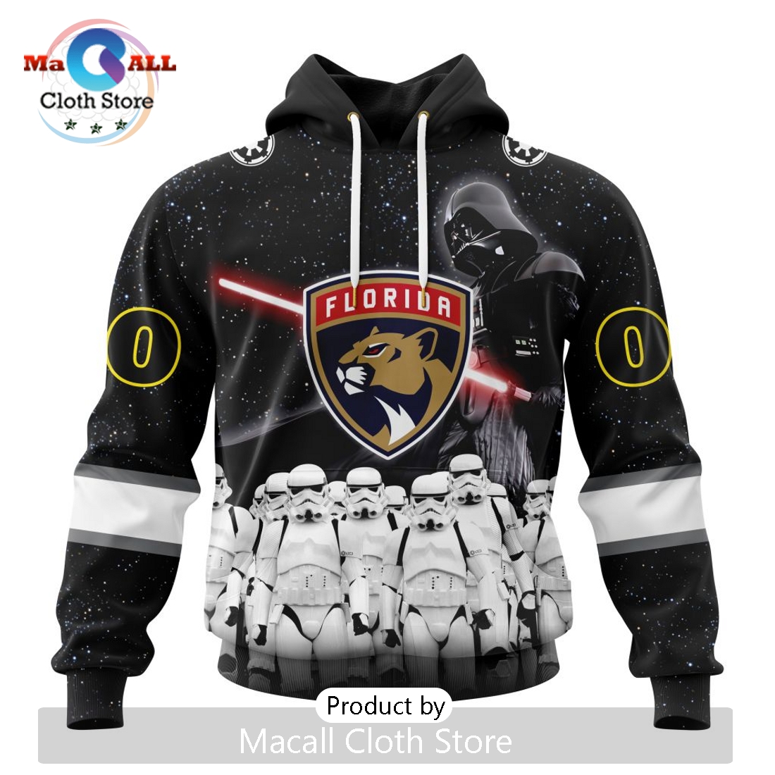 Personalized NHL Florida Panthers 2024 Star Wars Hoodie