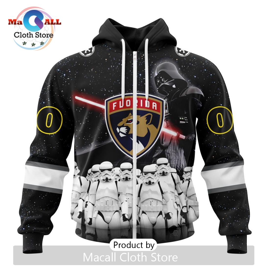 Personalized NHL Florida Panthers 2024 Star Wars Hoodie